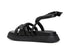 CafèNoir Donna Sandalo gabbia con tubolari in pelle C1FF1240N001 Nero
